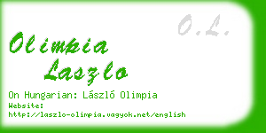olimpia laszlo business card