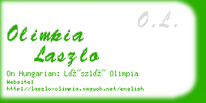 olimpia laszlo business card